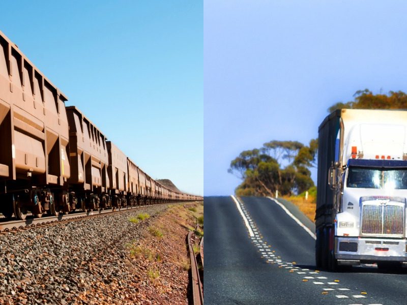 Rail cheaper than trucks
